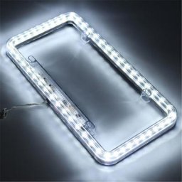Cadre de plaque de planificateur en acrylique éclairage LED blanc support de couverture