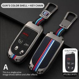 Étui à clé télécommande 2 3 4 5 boutons pour Dodge Charger Challenger Durango Journey Jeep