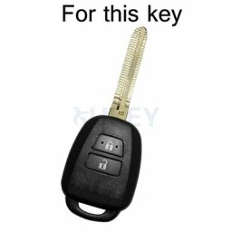 Étui pour clé télécommande en Silicone 2 boutons pour Toyota Aqua rattis Vitz RAV4 HiAce Land