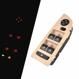 Console de commande de vitre électrique beige ou noir panneau 61319217329 ou 61319217331 pour BMW
