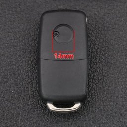 Autocollants de clé de télécommande de voiture de 14mm 10 pièces pour VW Volkswagen Passat B6 B7