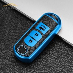 Cuir TPU Smart Car Key Cover Case Fob pour Mazda 2 3 5 6 7 CX-3 CX-4 CX-5 CX-7 CX-9 Axela Atenza Key
