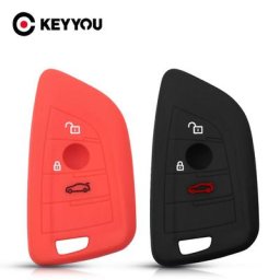 Coque de protection en Silicone pour clé intelligente étui à 3 boutons pour BMW X3 X4 X5 X6