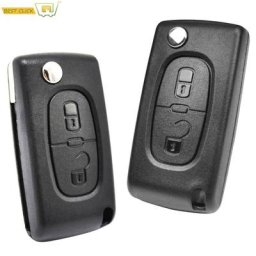 2 boutons Voiture Clé À Distance Flip Clé Shell Pour Peugeot 308 207 307 3008 5008 807 Pour Citroen