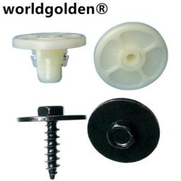 Worldgolden 10pcs pince Clips Clip de voiture pour BMW avant en plastique voiture autocollants