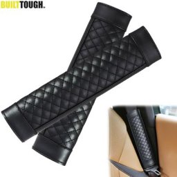 Juste de ceinture de sécurité de voiture en cuir souple coussin de protection du cou initié