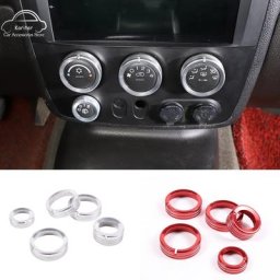 Bouton de commande central en alliage d'aluminium pour voiture Hummer H3 argent rouge marijuana