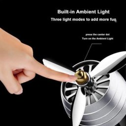 Diffuseur d'huile essentielle pour intérieur de voiture désodorisant lumières LED hélice de