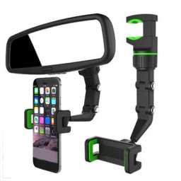 Support de téléphone portable réglable pour voiture support pour rétroviseur siège arrière sauna