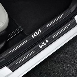 Autocollants de seuil de porte de voiture en fibre de carbone bande de protection pour KIA KN K5