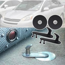 Support de retenue de tapis de sol à Clip crochet de fixation pour Toyota Sienna XL20 2001 2002