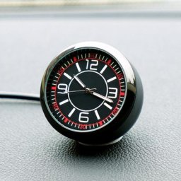 Horloge universelle lumineuse à Quartz pour tableau de bord de voiture miroir en verre horloge
