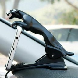 Support universel de téléphone portable en forme de léopard pour voiture style panthère navigation
