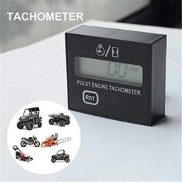 Tachymètre numérique à écran LCD compteur horaire moteur 2 et 4 temps bougies d'allumage RPM