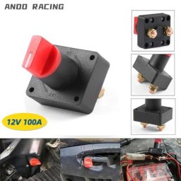 Isolateur de batterie 12V 100A interrupteur mini portable étanche pour voiture camion