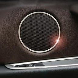 Couvercle de haut-parleur de porte de voiture en acier inoxydable garniture d'anneau audio pour BMW