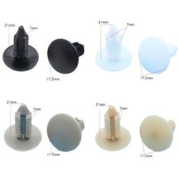 Clips en plastique beige gris blanc pour Buick Ford oral y attaches automatiques retenue de