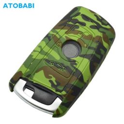 Étui de clé de voiture en silicone pour porte-clés housse de protection de télécommande BMW 520