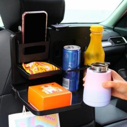 Plaque de salle à manger pliable pour siège arrière de voiture support pliable pour aliments et
