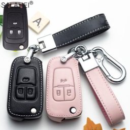 Étui en cuir pour clé de voiture étui pour télécommande Chevrolet Cruze Aveo Trax Sail Malibu