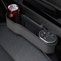Remplisseur d'écart de siège de voiture avec porte-gobelet poche latérale de console de siège