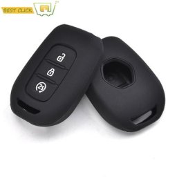 Coque de clé en silicone à 3 boutons pour Renault Kwid Symdazers Trafic Dacia Sandero Logan