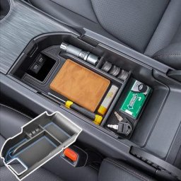 Boîte de rangement d'accoudoir de voiture Console centrale organisateur de plateau support de