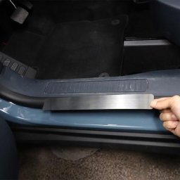 Plaques de seuil de porte en acier inoxydable accessoires d'intérieur argentés pour Ford Maverick