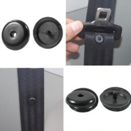 Bouchon de ceinture de sécurité de voiture en plastique noir clip de limite d'espacement retenue