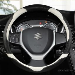Juste de volant de voiture en cuir fibre de carbone Suzuki Swift Grand Vitara Ertiga SX4 Alto Ciaz