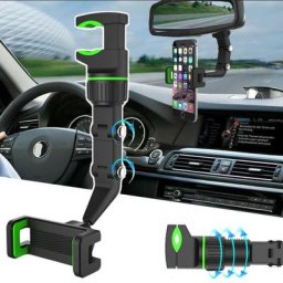 Support de téléphone de voiture multifonctionnel rotation à 360 degrés support de clip de siège de