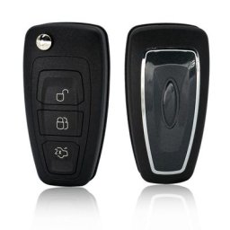 Coque de protection à rabat pour clé de voiture compatible avec Ford Focus Mondeo Grand C-Max