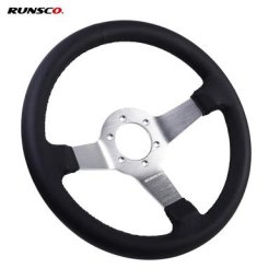 Volant de dérive sport en cuir suédé cadre en aluminium 6061-T6 70mm PCD 330mm 13 pouces