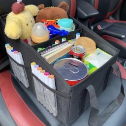 Boîte de Rangement Pliable pour Siège Passager de Voiture Console Avant ou Arrière Petit mir