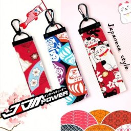 Jdm – porte-clés créatif de Style japonais pendentif de marque pour Modification de voiture moto