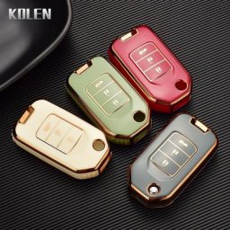 Placage TPU Clé De Voiture Shell Shell Cover Fob Pour Honda Civic HRV CRV Xwatches CR-V Crider