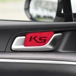 Garniture de poignée de porte intérieure courte en peluche accessoires de voiture de sport pour Kia
