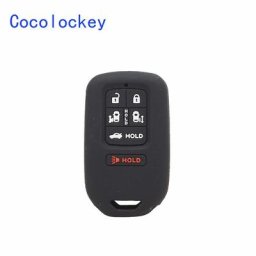 Cocolockey Silicone Smart Card Key Cover Case Key Bag Holder Honda Odyssey Key Fob 6 Buttons