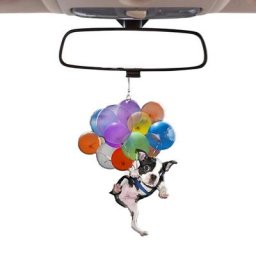 Décoration d'intérieur de voiture en forme de chat avec pendentif en ballon coloré décoration