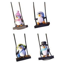 Pendentifs de voiture en forme de pingouin ornement de voiture breloque de voiture accessoires de