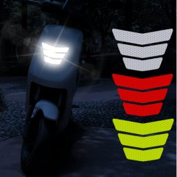 Bandes d'avertissement réfléchissantes autocollants pour moto bandes d'avertissement ailes de