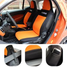 Juste de Siège de Voiture Respirante Anti-Salissure Accessoires de Protection pour Mercedes Smart
