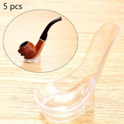 Support de tuyau en plastique transparent 5 pièces support de tuyau de cuillère transparent