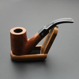 Pipe à fumer en bois de rose naturel 16 outils faits à la main fond plat tuyau plié en bois