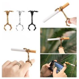 Porte-cigarette rétro Laguna T1 anneau en métal pince à doigt accessoires pour fumeurs cadeau
