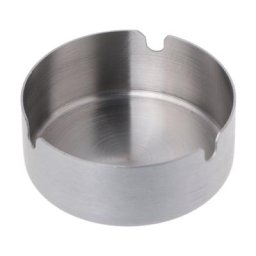 Cendrier rond en acier inoxydable haut de gamme Silver Laguna ette EscalPortable pour Ca