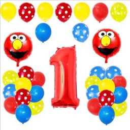 Ensemble de ballons en latex avec film d'aluminium pour premier anniversaire fournitures de fête