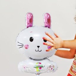 Ballon à hélium en feuille de lapin pour fête de Pâques faveurs de fête sur le thème du lapin fête