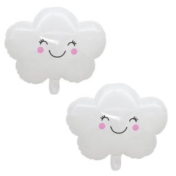 Ballons blancs mignons en forme de nuage en aluminium ballons en polaire décoration de mariage