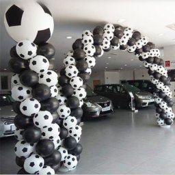 Ballons de Football en Latex 12 Pouces 50/100 Pièces Décorations de ix Documents Noirs et